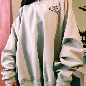 Large and comfy throwover sweatshirt
